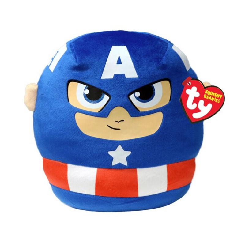 Ty Squishy Beanies Marvel CAPTAIN AMERICA, 22 cm