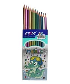 Start - 12 дрвени боици металик