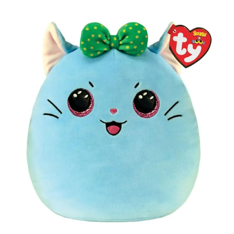 Ty Squishy Beanies KIRRA, 30 cm - cat with bow