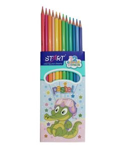 Start - 12 дрвени боици пастелни