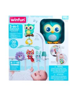 3-in-1 Classic Woodland Friends Soothing Mobile