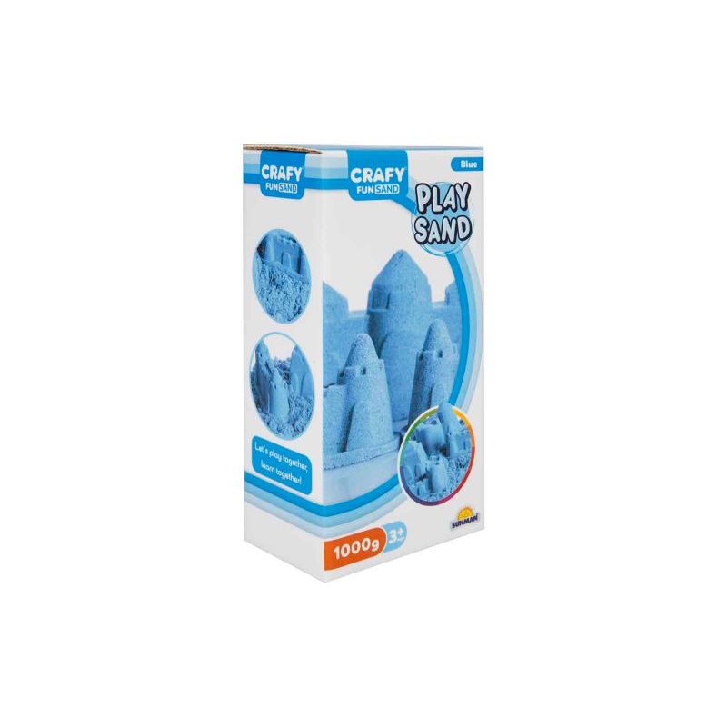 Кинетички песок сина боја 1000 гр.