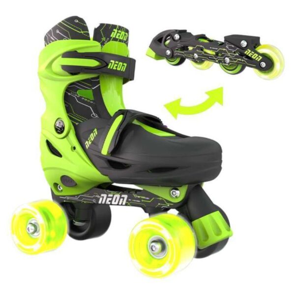 Neon Combo ролерки 30-33 зелени