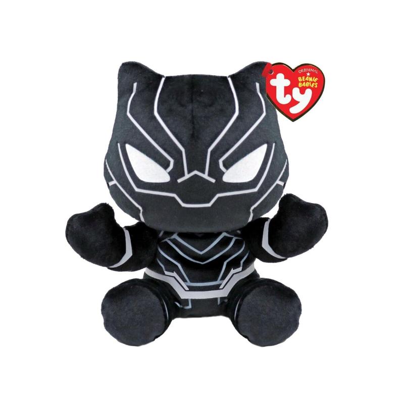 Beanie Babies SOFT Marvel BLACK PANTHER, 15 cm (1)