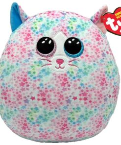 Ty Squishy Beanies EMMA, 30 cm - шарена мачка