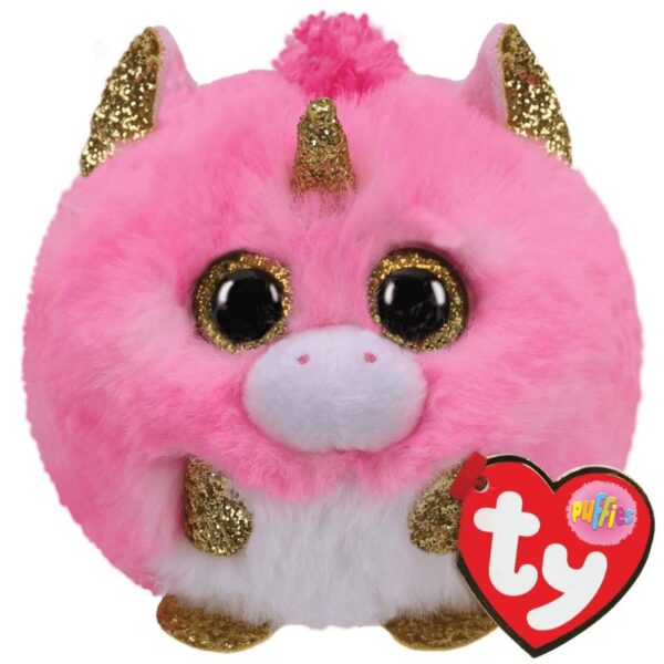 Ty Puffies Fantasia - Pink Unicorn