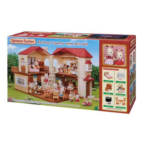 Sylvanian Red Roof Country Home set
