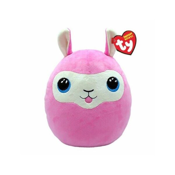 Ty Squishy Beanies LANA, 22 cm - розова лама