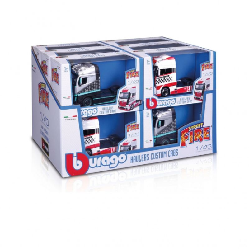 1:43 Street Fire Haulers Custom Cabs, Asst