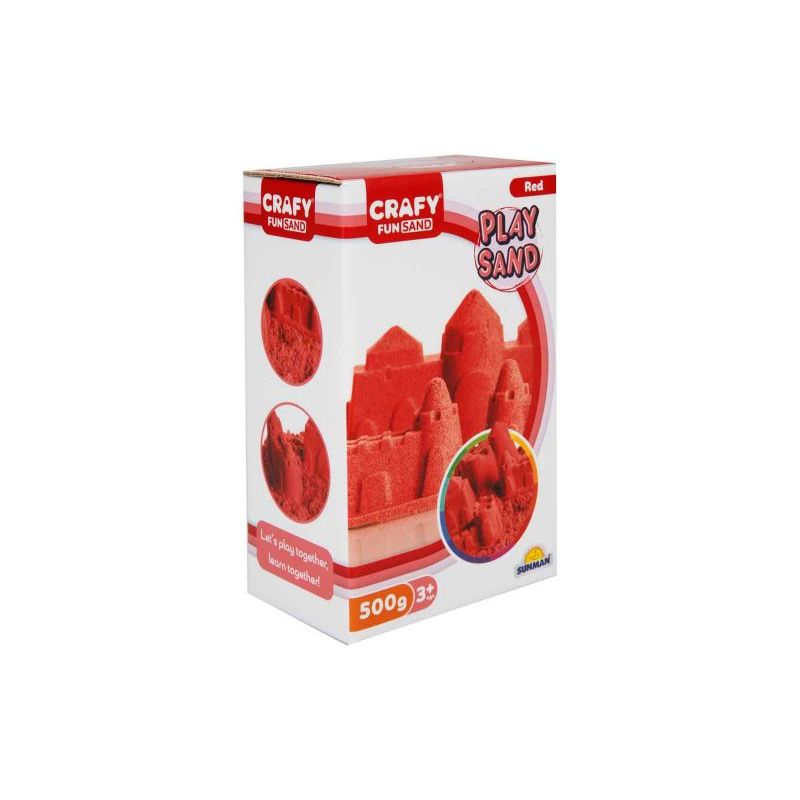 Кинетички песок црвена боја 500 гр.