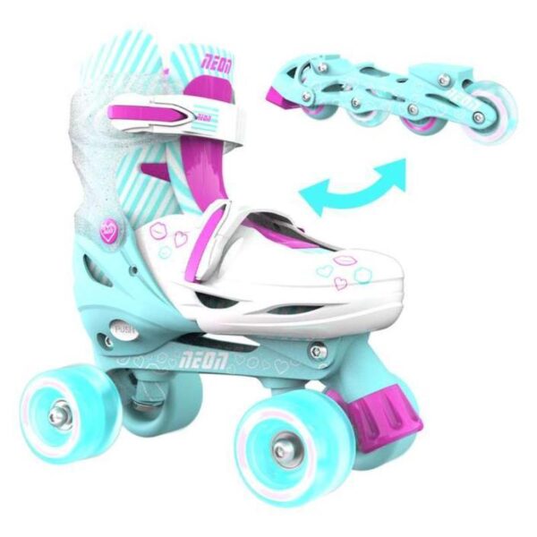 Neon Combo Skates 34-37 тиркизни