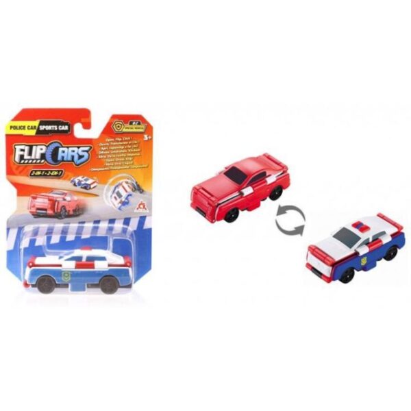 Flip cars 2 во 1 полициски и спортски автомобил