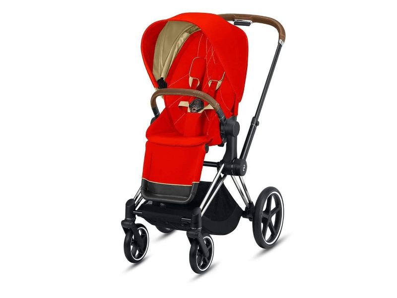 Cybex Epriam Chrome Brown + Lux Seat Autumn Gold