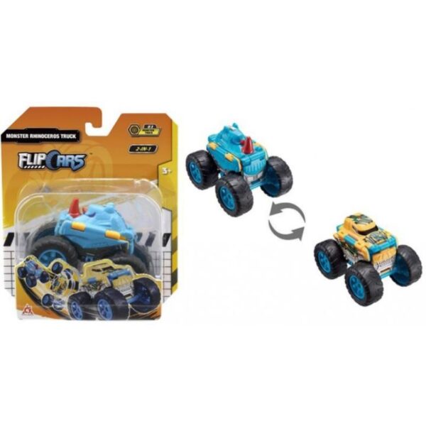 Flip cars 2 vo 1 Monster Rhinoceros камиони
