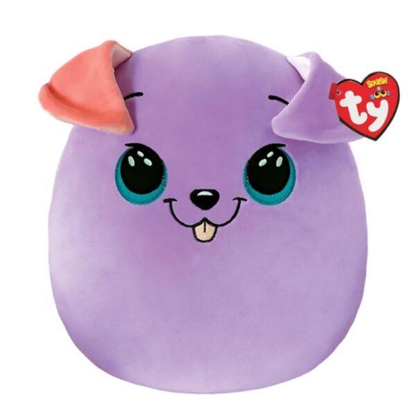 Ty Squish-a-Boos Bitsy, 30 cm - purple dog
