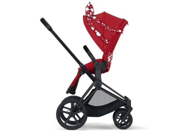 Cybex Priam Matt Black + Seat Pack JS Petticoat Red