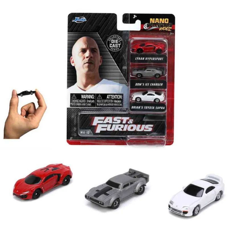 Jada Fast and Furious 3-Pack Nano Wave 4
