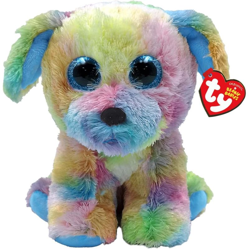 Beanie Babies Max, 15 cm - Multicolor Dog (Autism)