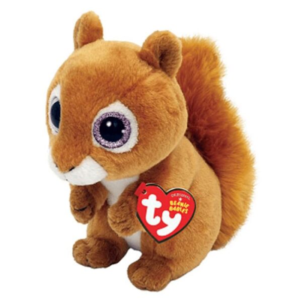 Beanie Babies Squire, 15 cm - Brown Squirrel