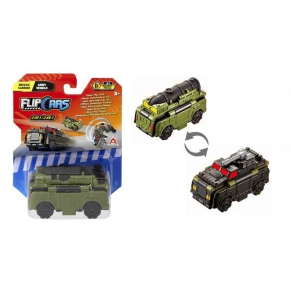 Flip cars 2 во 1 носач на проектил и воено возило