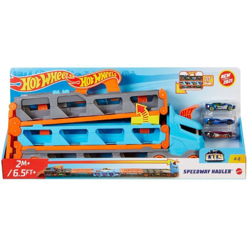 Hot Wheels мега транспортер со стаза