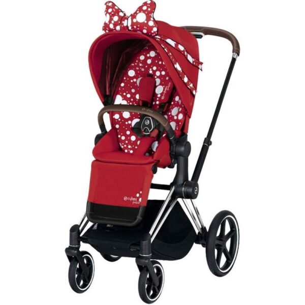 Priam Frame Chrome Brown + FE JS Petticoat Red