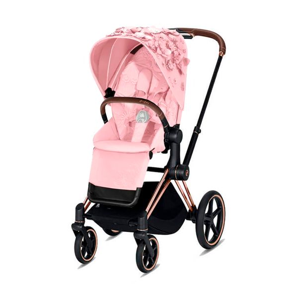 Cybex Priam Rose Gold+ Lux Seat Simply Flowers Pink