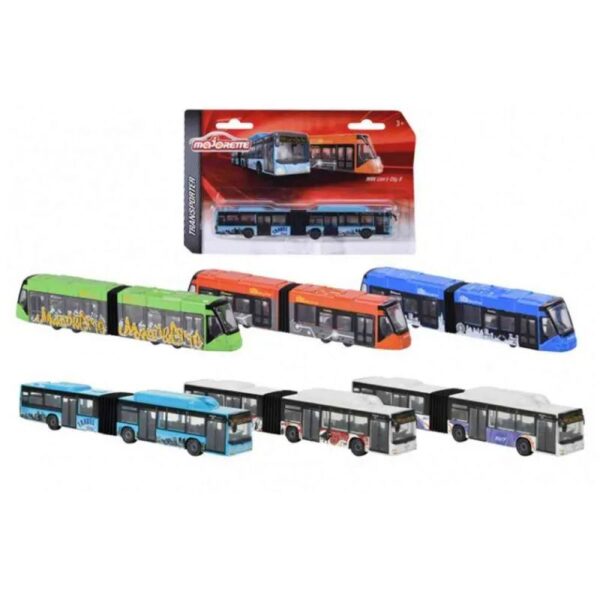 Majorette Man City Bus + Siemens Avenio Tram