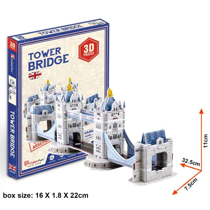 Tower Bridge S3010h Cubicfun Puzzle