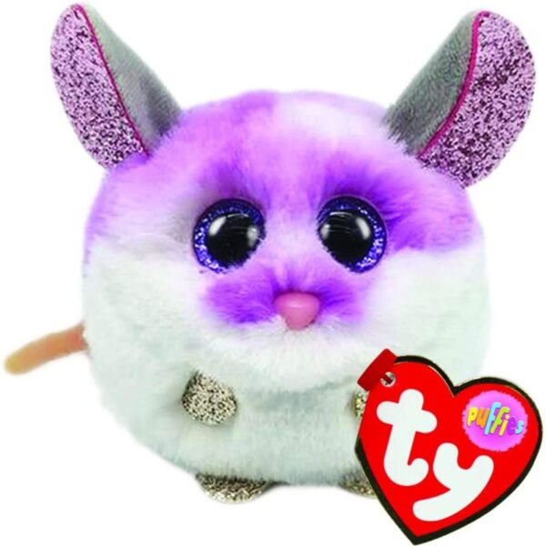 Ty Puffies Colby - Purple Mouse