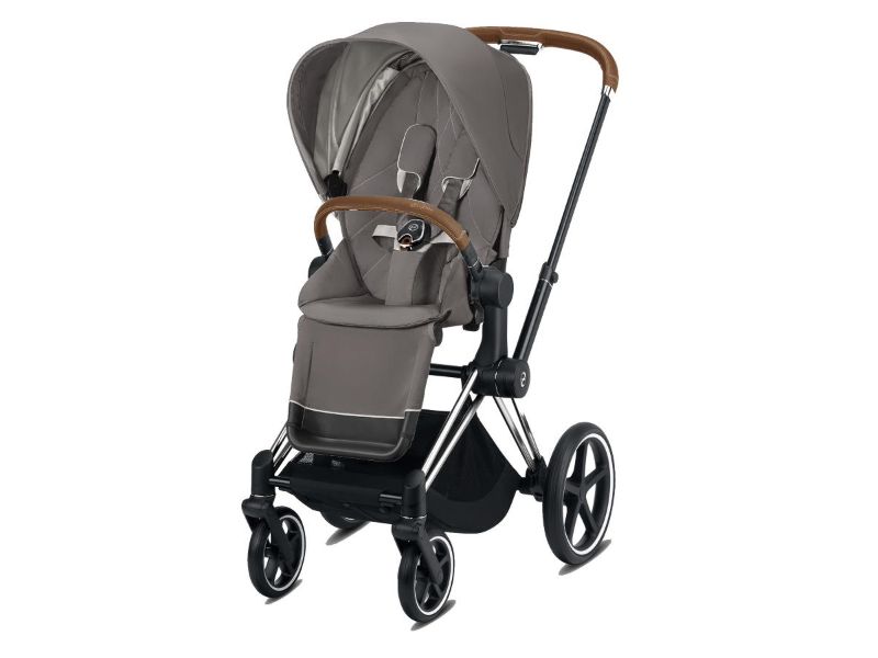 Cybex Epriam Chrome Brown + Lux Seat Soho Grey