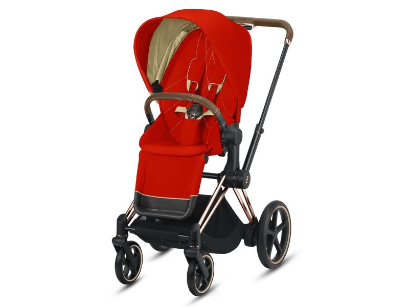 Cybex Epriam Rose Gold + Lux Seat Autumn Gold