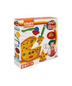 Crazy Pizza - сет со пластелин 4 бои и калапи