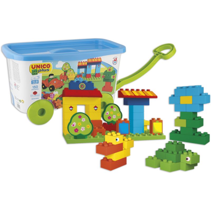 Количка со коцки - 150 парчиња