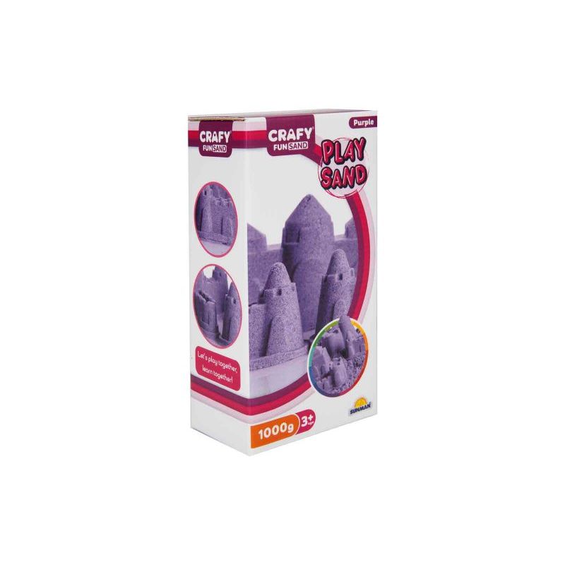 Кинетички песок виолетова боја 1000 гр.