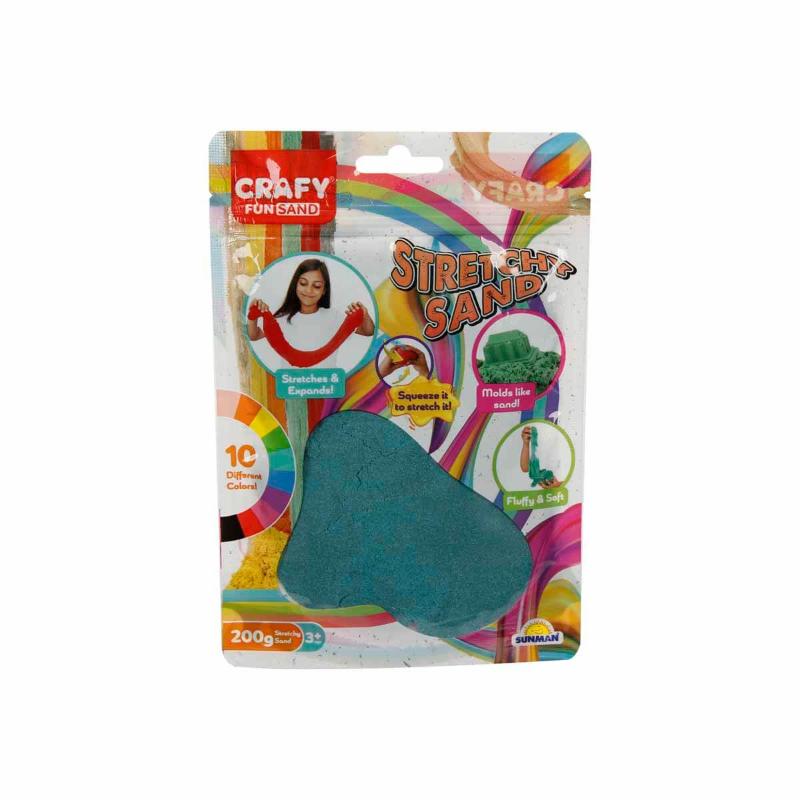 Crafy Strech Кинетички песок тиркизна боја 200 гр.